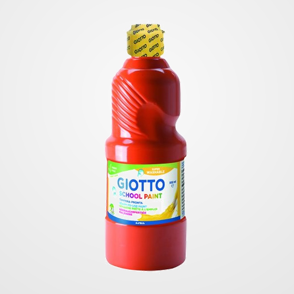 TEMPERA GIOTTO MAS LAVABLE LIQUIDA 500 ml (botella) ROJO ESCARLATA