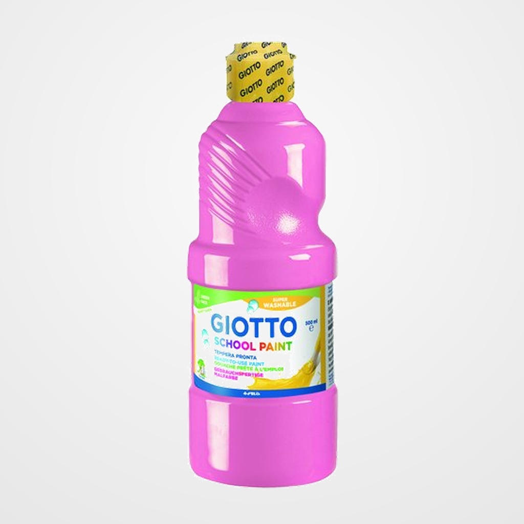 TEMPERA GIOTTO MAS LAVABLE LIQUIDA 500 ml (botella) ROSA