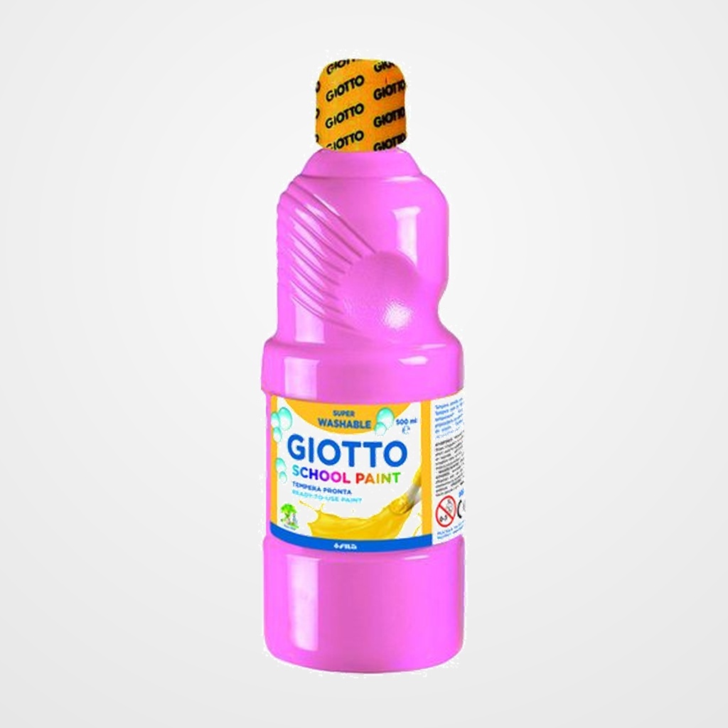 TEMPERA GIOTTO MAS LAVABLE LIQUIDA 500 ml (botella) ROSA CARNE