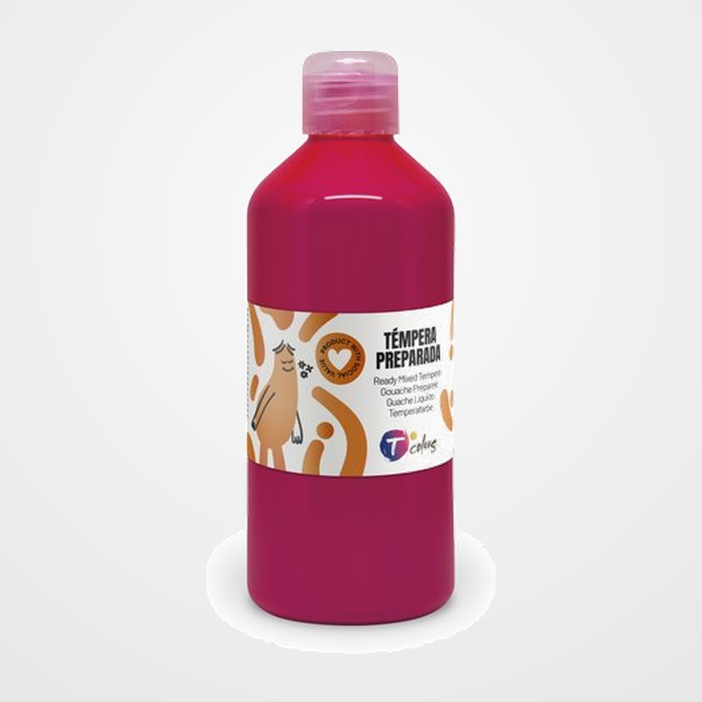 TEMPERA TCOLORS LIQUIDA 500 ml (botella) MAGENTA