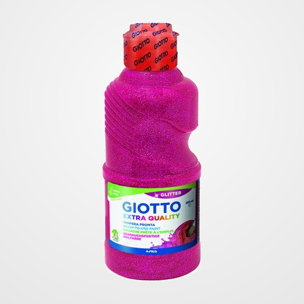 TEMPERA GIOTTO LIQUIDA GLITTER 250 ml (botella) MAGENTA
