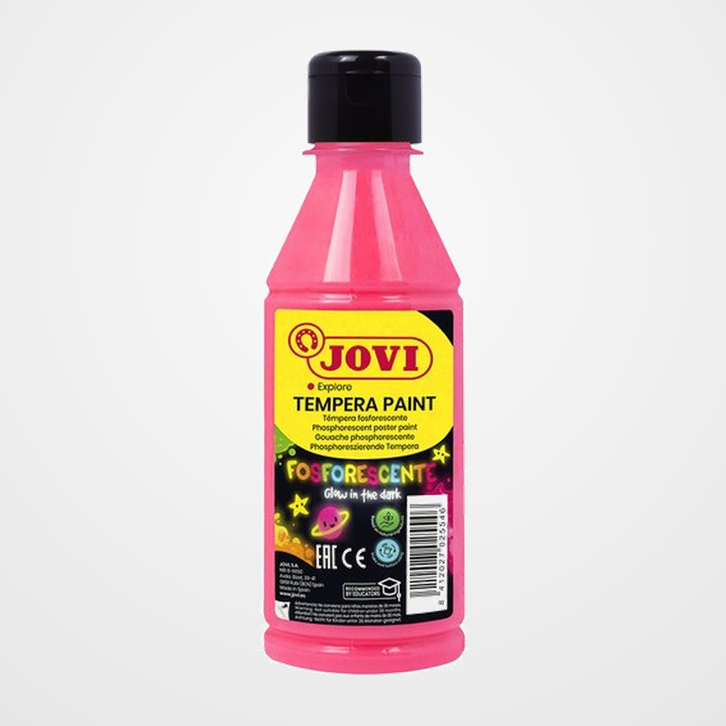 TEMPERA JOVI LIQUIDA FOSFORESCENTE 250 ml (botella) MAGENTA