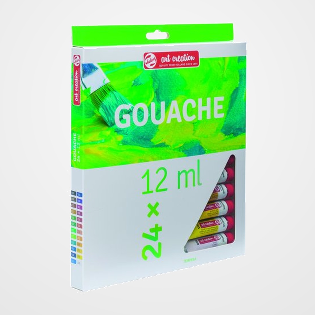 TEMPERA TALENS ART CREATION SET INICIACION 12 ml (Tubo) ESTUCHE de 24