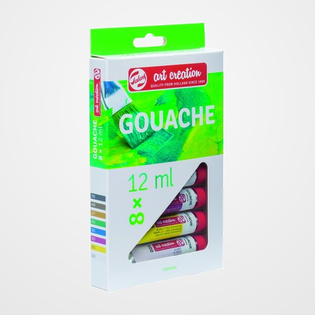 TEMPERA TALENS ART CREATION SET INICIACION 12 ml (Tubo) ESTUCHE de 8