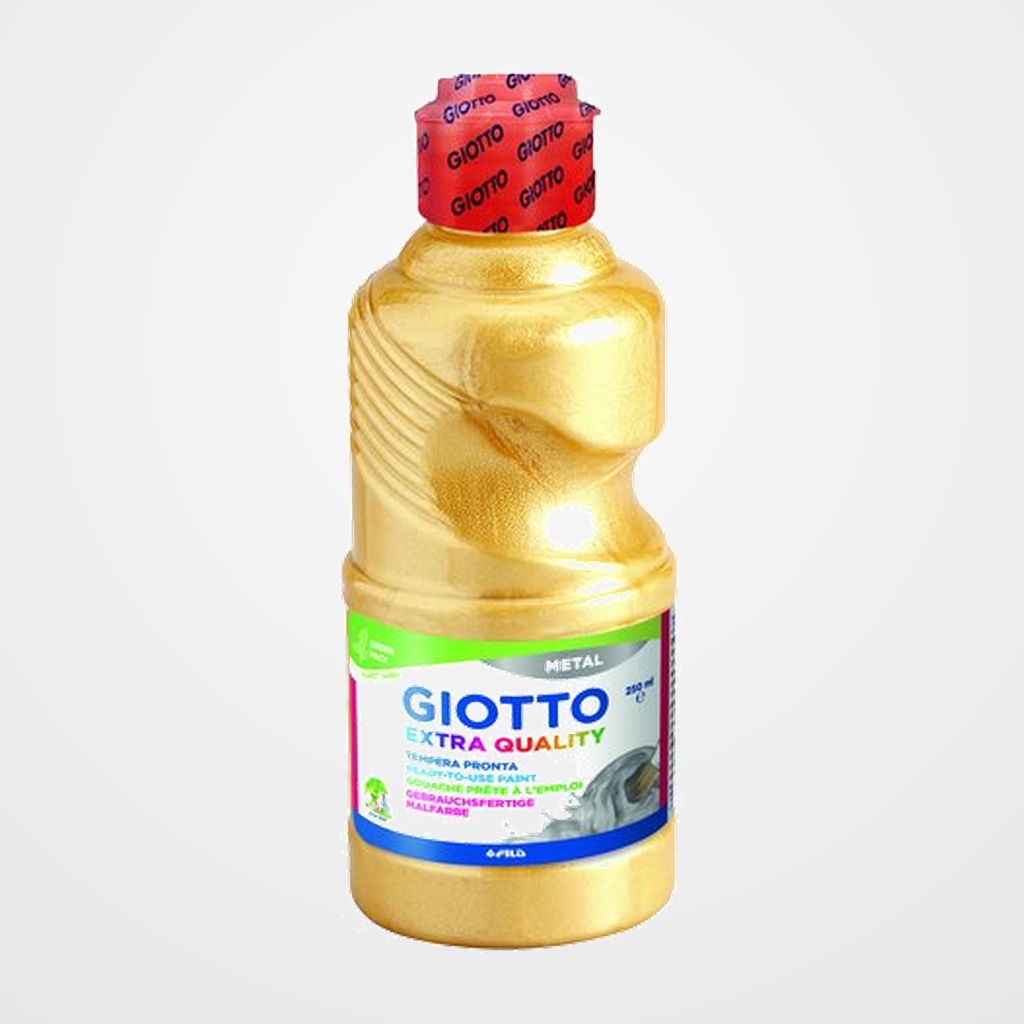 TEMPERA GIOTTO LIQUIDA METAL 250 ml (botella) ORO