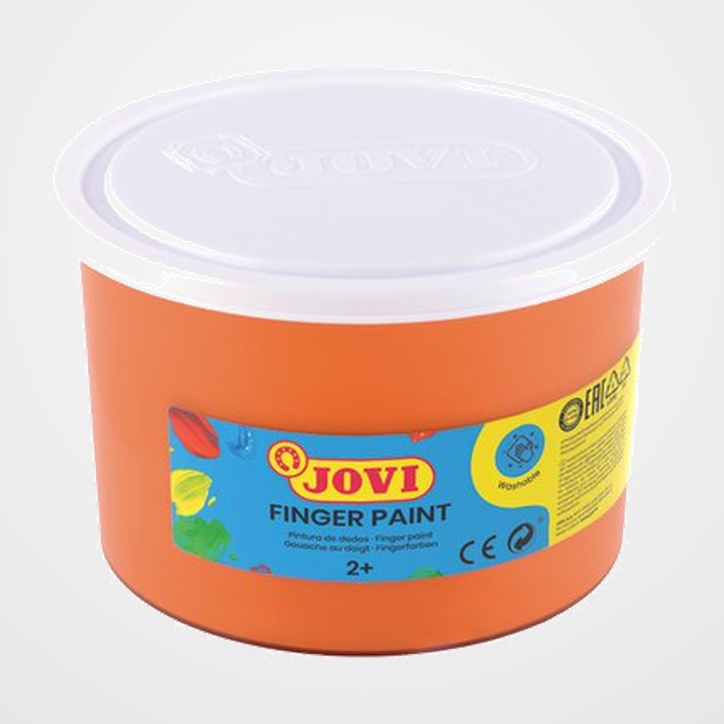 PINTURA de DEDOS JOVI 500 ml (bote) NARANJA