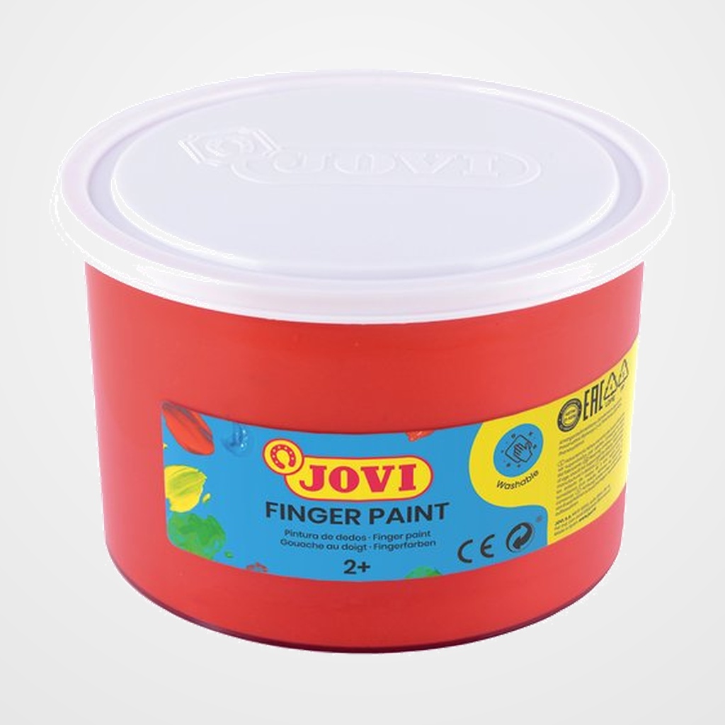 PINTURA de DEDOS JOVI 500 ml (bote) ROJO