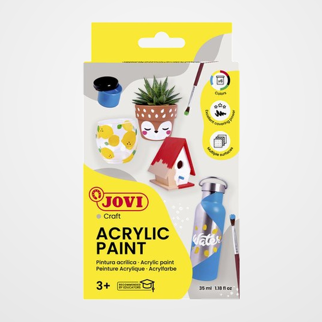 PINTURA LATEX JOVI DECOR  55 ml (bote) CAJA de 6