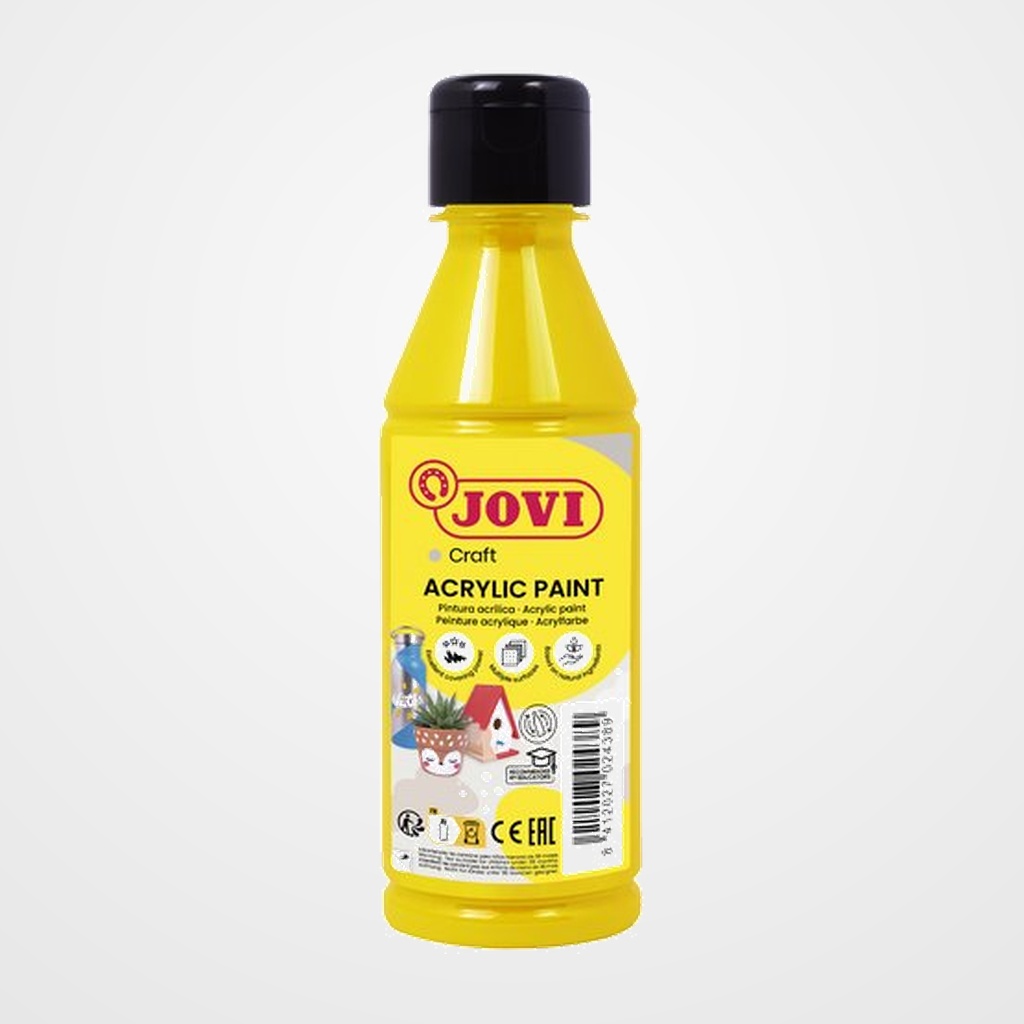 PINTURA LATEX JOVI DECOR 250 ml (botella) AMARILLO