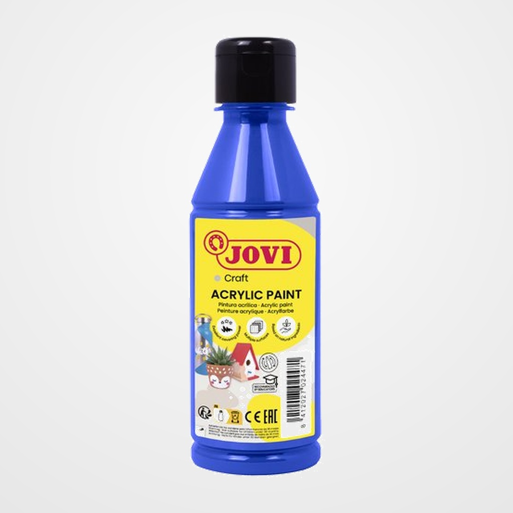 PINTURA LATEX JOVI DECOR 250 ml (botella) AZUL ULTRAMAR