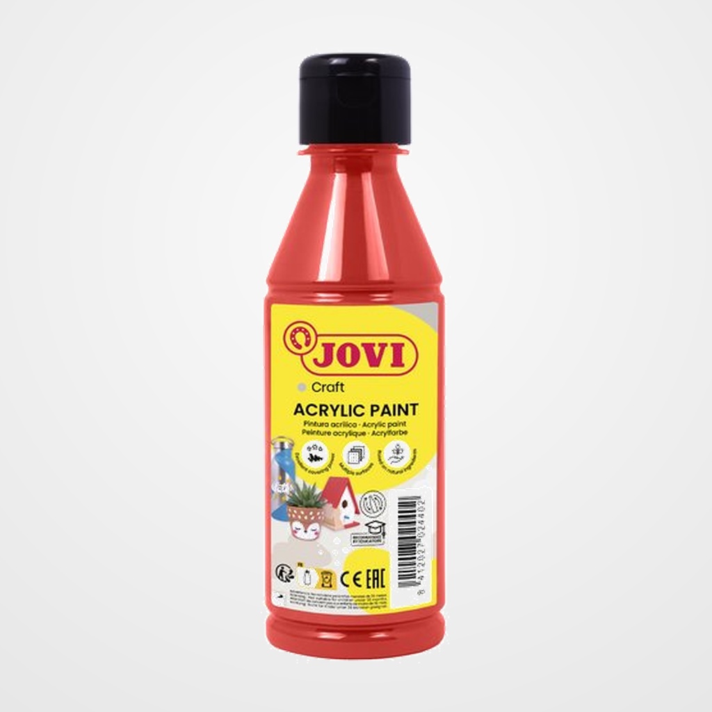 PINTURA LATEX JOVI DECOR 250 ml (botella) BERMELLON
