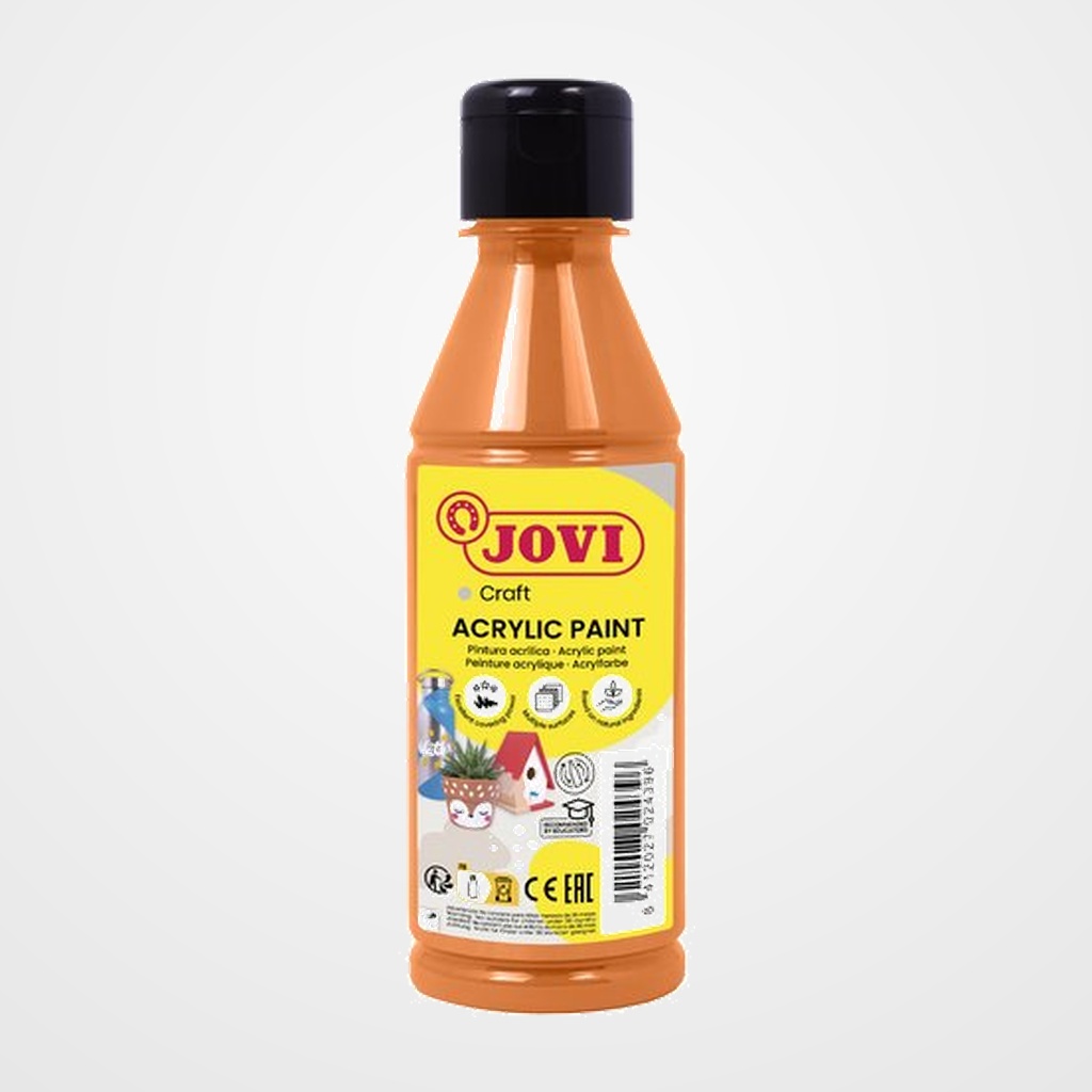 [23501062] PINTURA LATEX JOVI DECOR 250 ml (botella) NARANJA