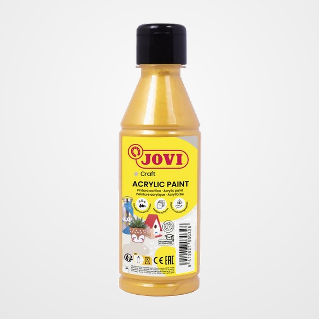 PINTURA LATEX JOVI DECOR 250 ml (botella) ORO