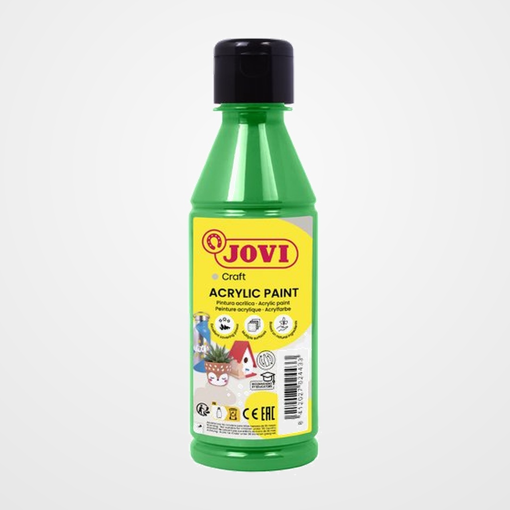 PINTURA LATEX JOVI DECOR 250 ml (botella) VERDE MEDIO
