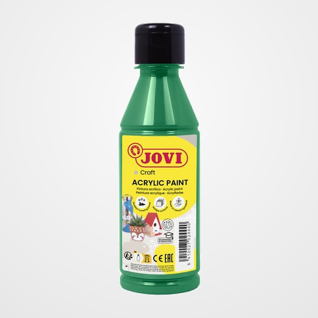 PINTURA LATEX JOVI DECOR 250 ml (botella) VERDE OSCURO