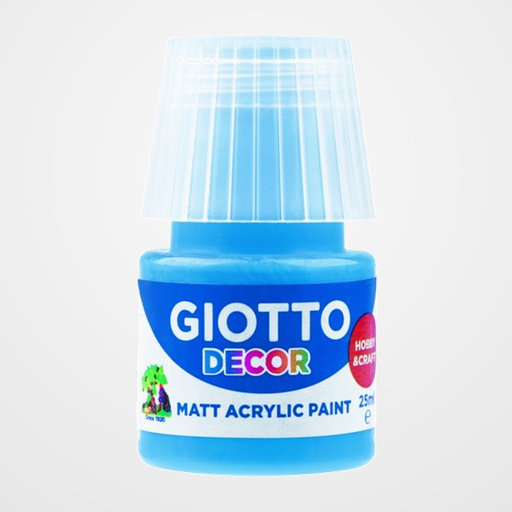 [23501120] PINTURA ACRILICA GIOTTO 25 ml (bote) AZUL CYAN