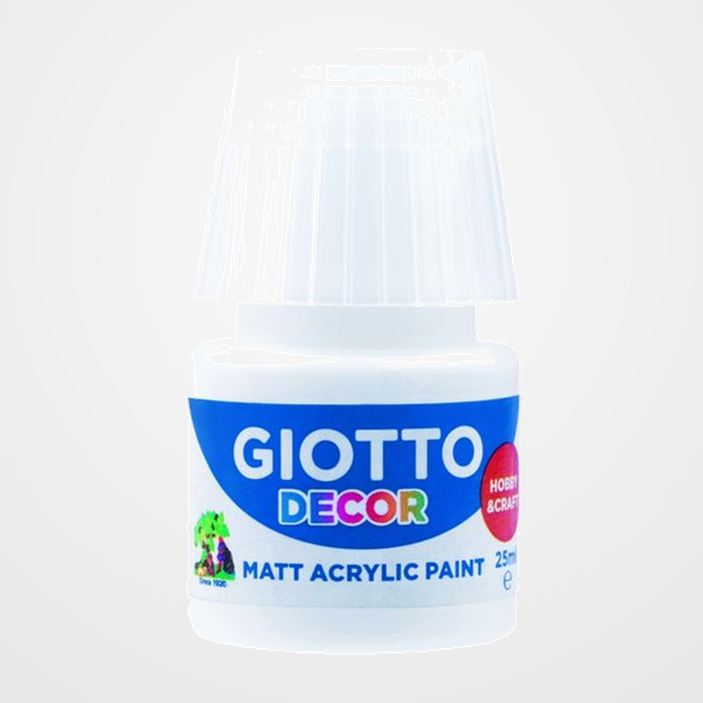 [23501107] PINTURA ACRILICA GIOTTO 25 ml (bote) BLANCO