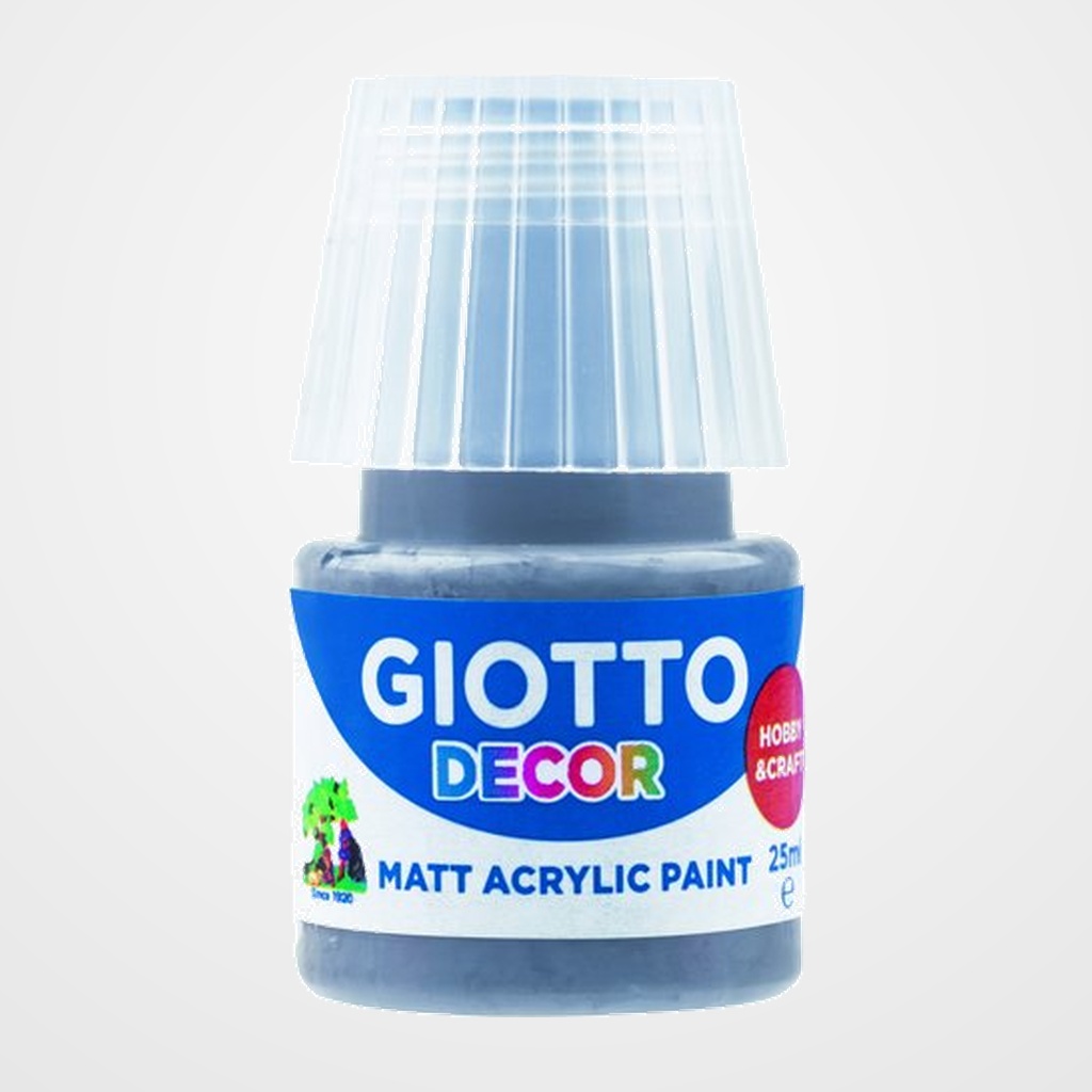 PINTURA ACRILICA GIOTTO 25 ml (bote) GRIS OSCURO