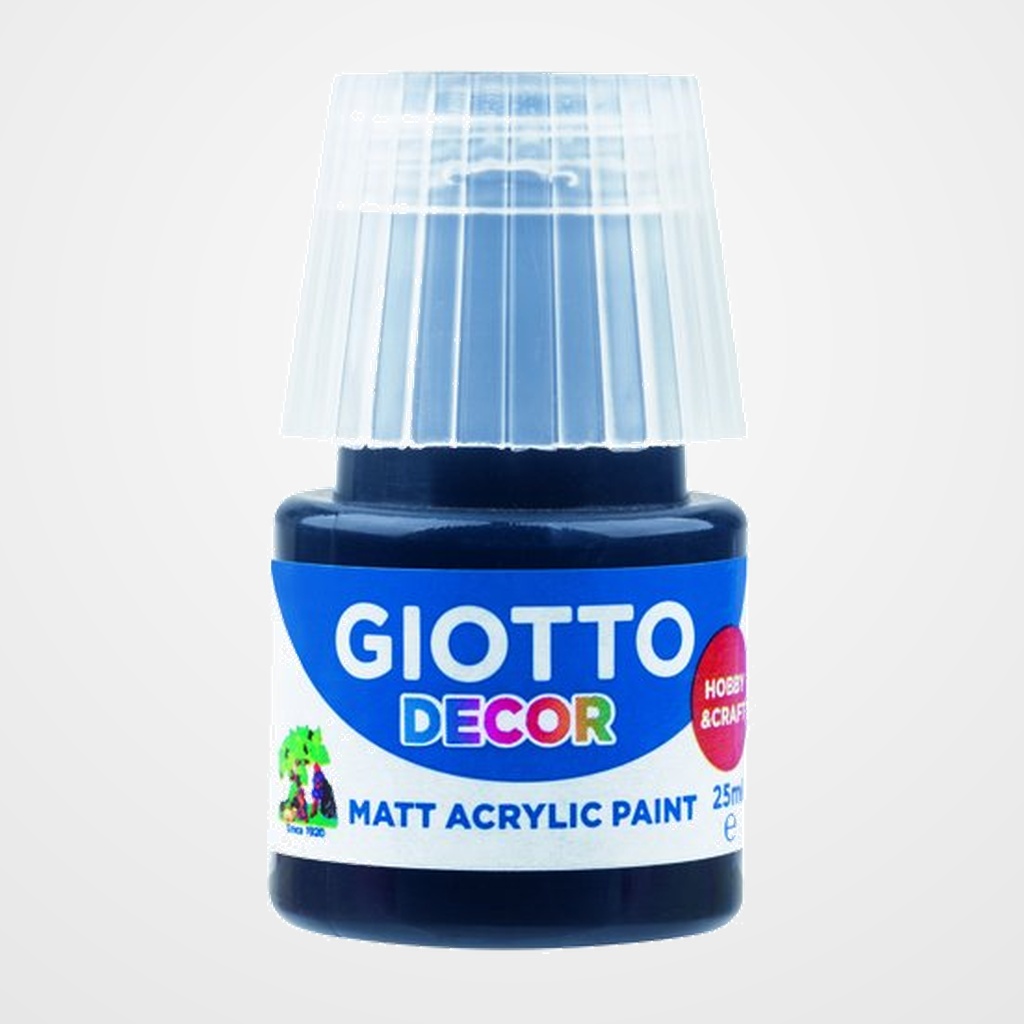 [23501127] PINTURA ACRILICA GIOTTO 25 ml (bote) NEGRO
