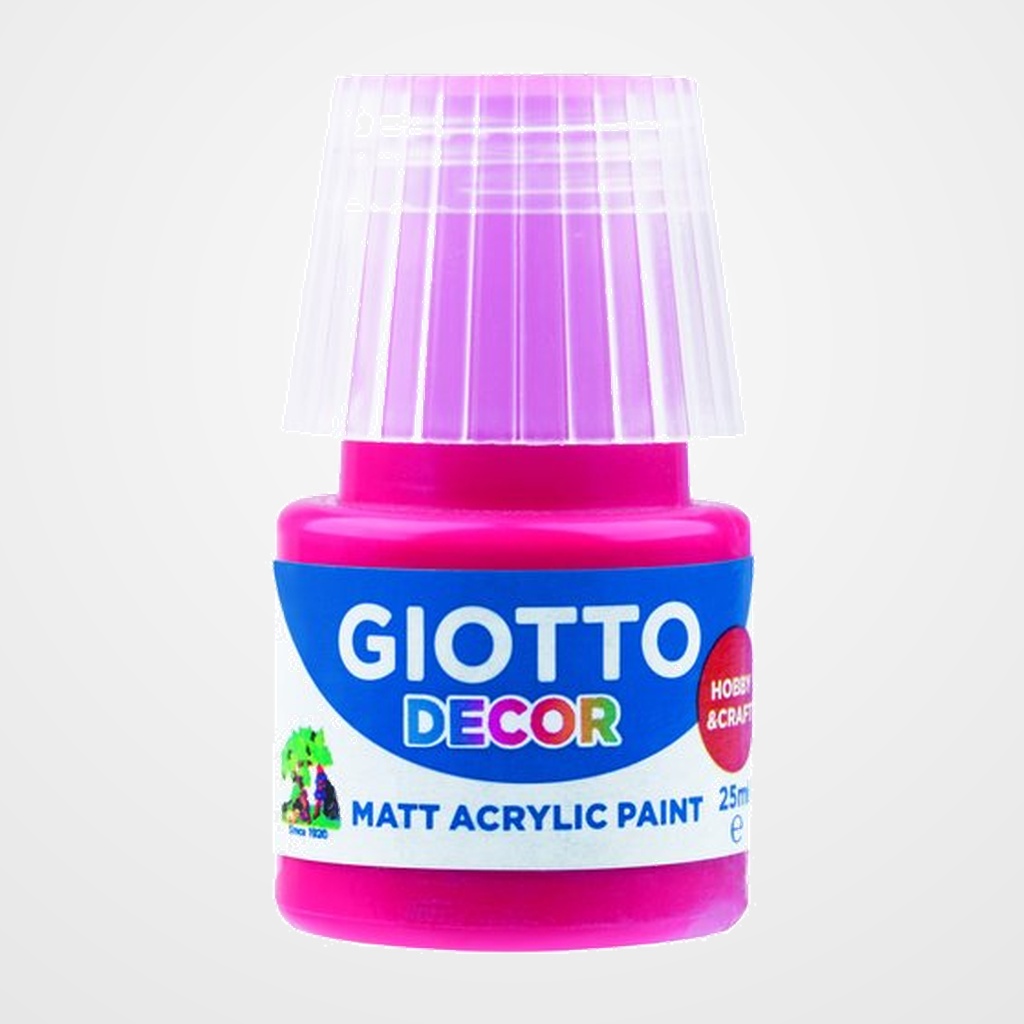 PINTURA ACRILICA GIOTTO 25 ml (bote) ROJO CARMIN