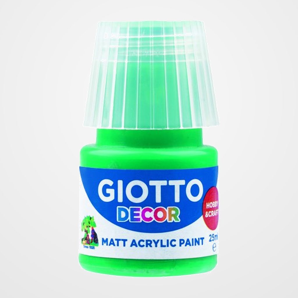 [23501119] PINTURA ACRILICA GIOTTO 25 ml (bote) VERDE ESMERALDA