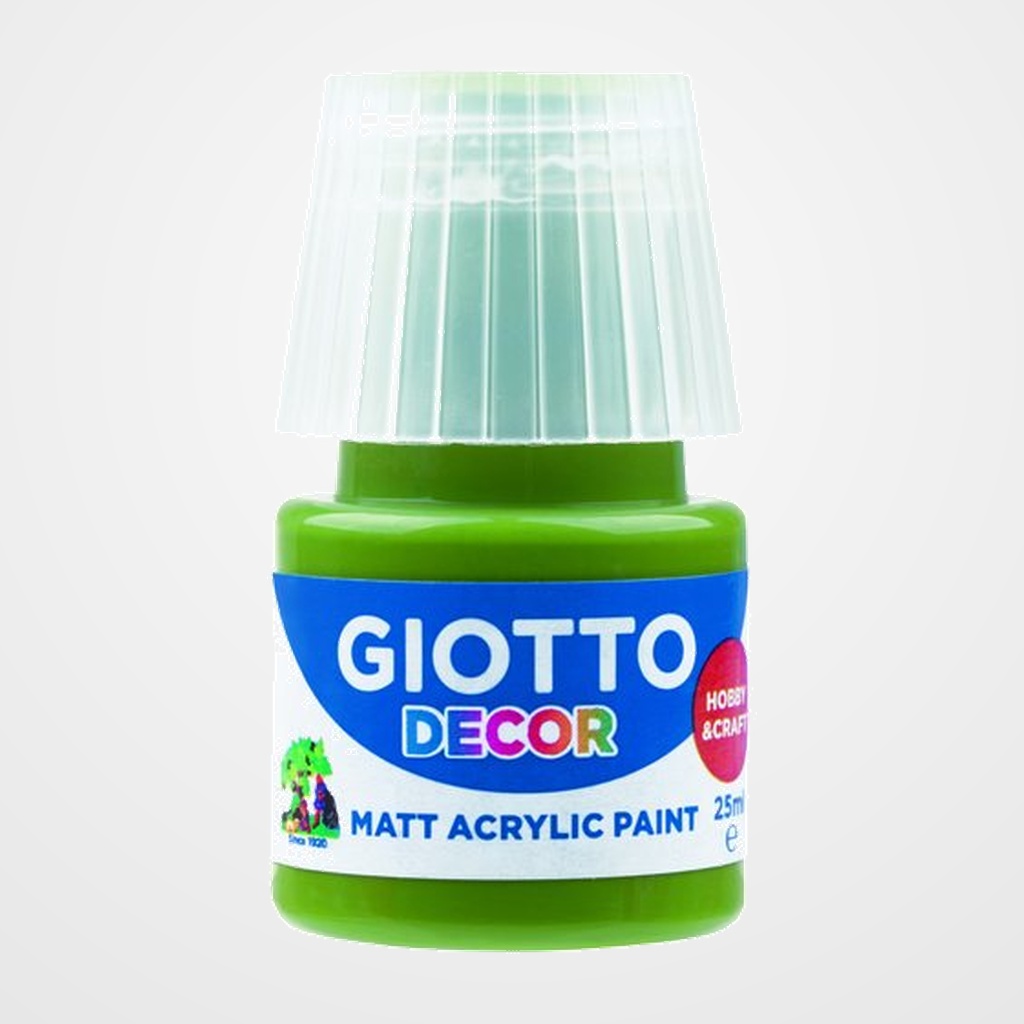 [23501117] PINTURA ACRILICA GIOTTO 25 ml (bote) VERDE OLIVA