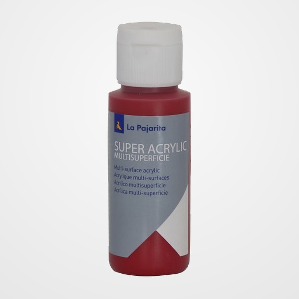 PINTURA ACRILICA LA PAJARITA 60 ml (bote) CARMIN A-09