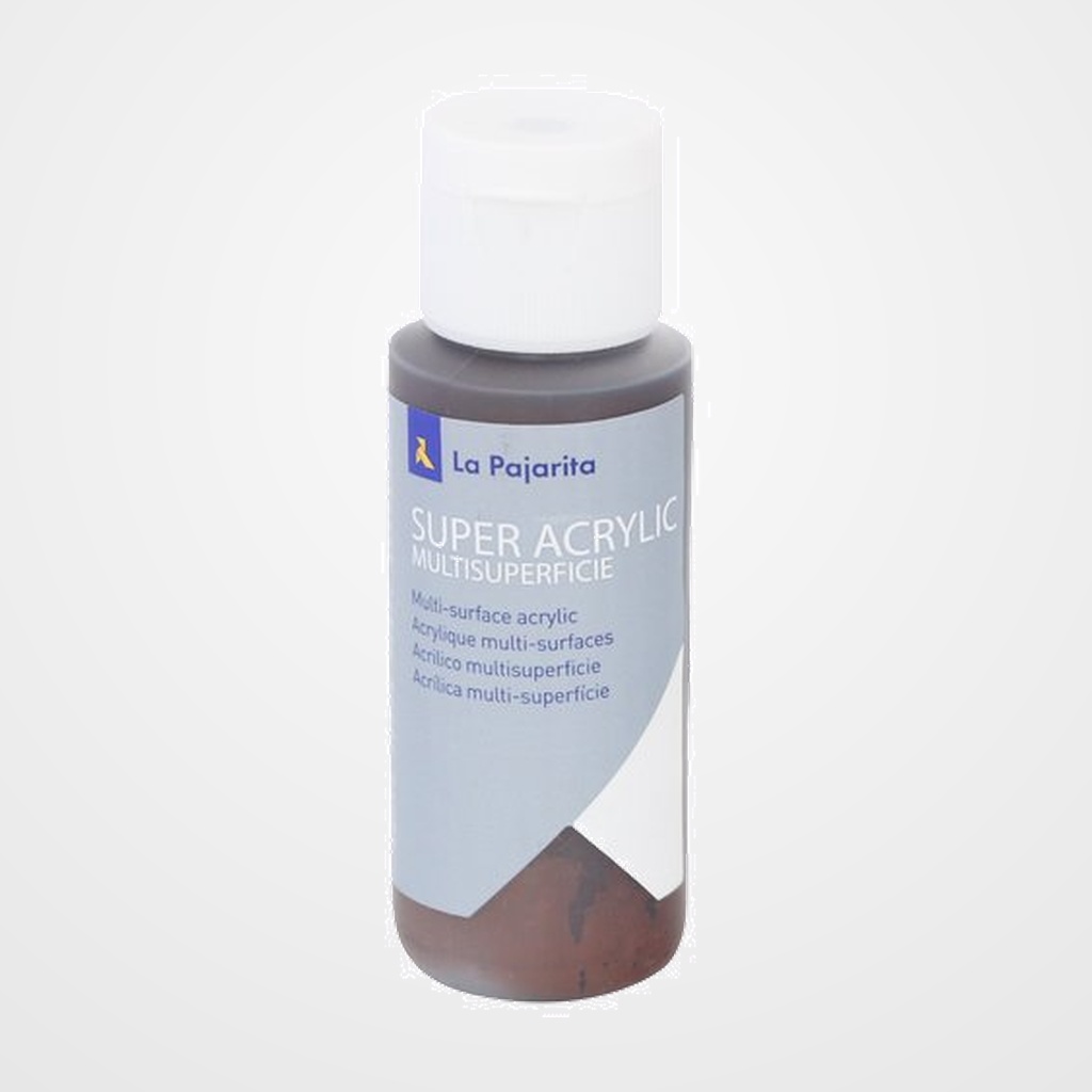 [23501249] PINTURA ACRILICA LA PAJARITA 60 ml (bote) CHOCOLATE OSCURO A-28
