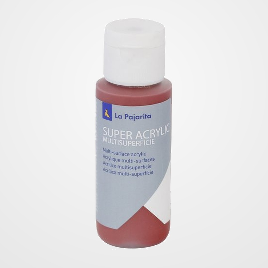 [23501248] PINTURA ACRILICA LA PAJARITA 60 ml (bote) OXIDO ROJO A-27