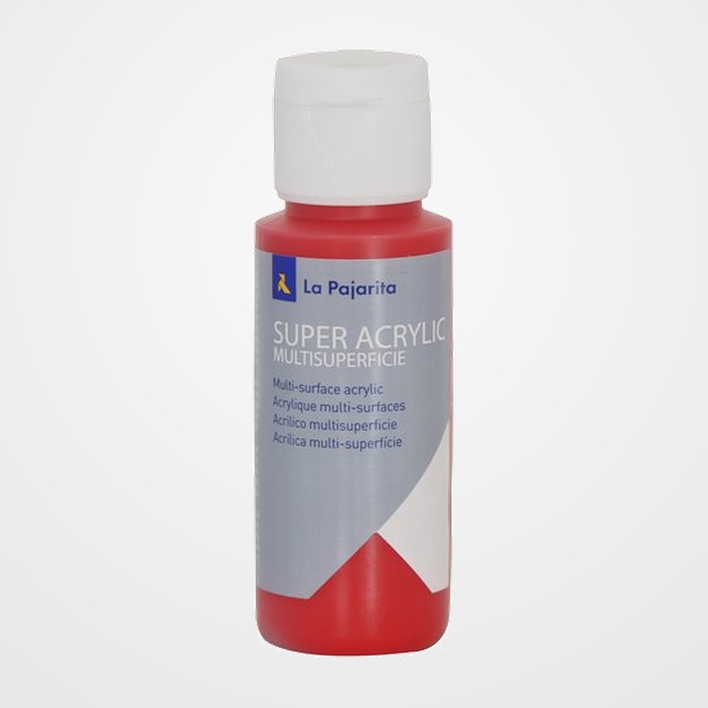 PINTURA ACRILICA LA PAJARITA 60 ml (bote) ROJO A-08