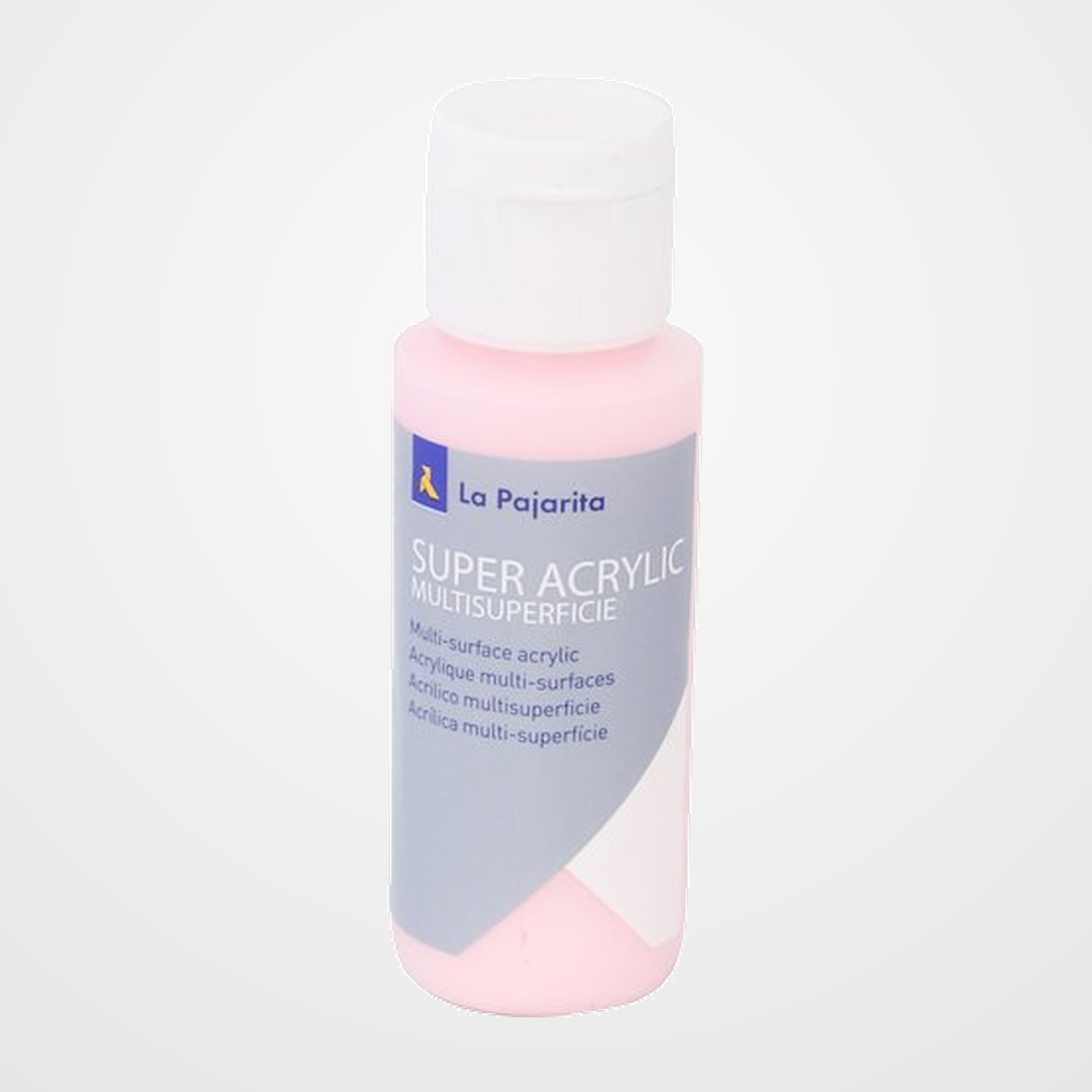 [23501261] PINTURA ACRILICA LA PAJARITA 60 ml (bote) ROSA BEBE A-55
