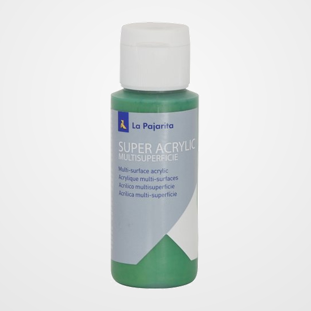 PINTURA ACRILICA LA PAJARITA 60 ml (bote) VERDE MEDIO A-40
