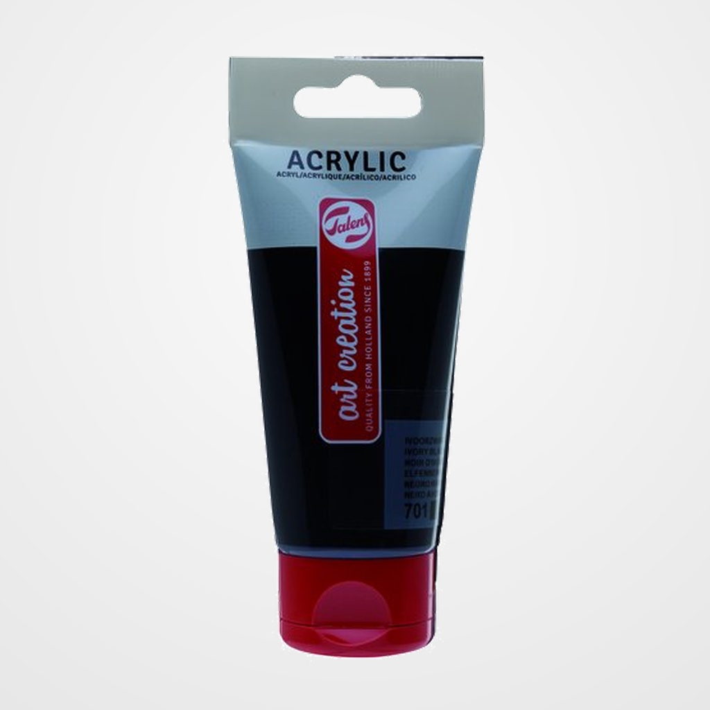 PINTURA ACRILICA TALENS ART CREATION 75 ml (Tubo) NEGRO MARFIL