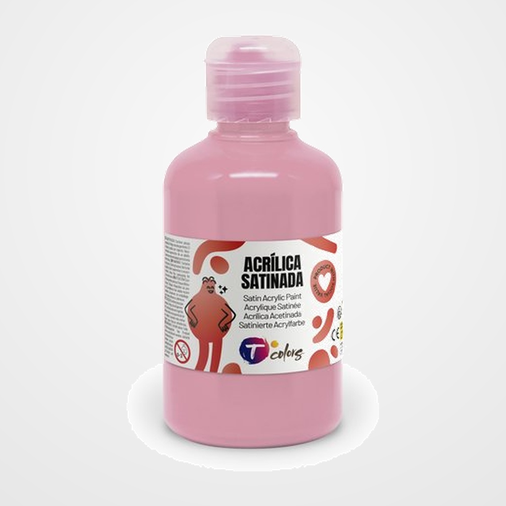 PINTURA ACRILICA TCOLORS 250 ml (botella) ROSA