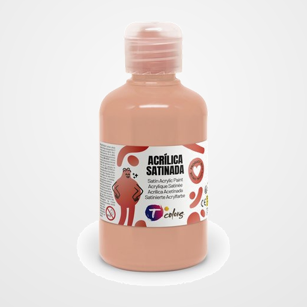 PINTURA ACRILICA TCOLORS 250 ml (botella) SAMON/CARNE