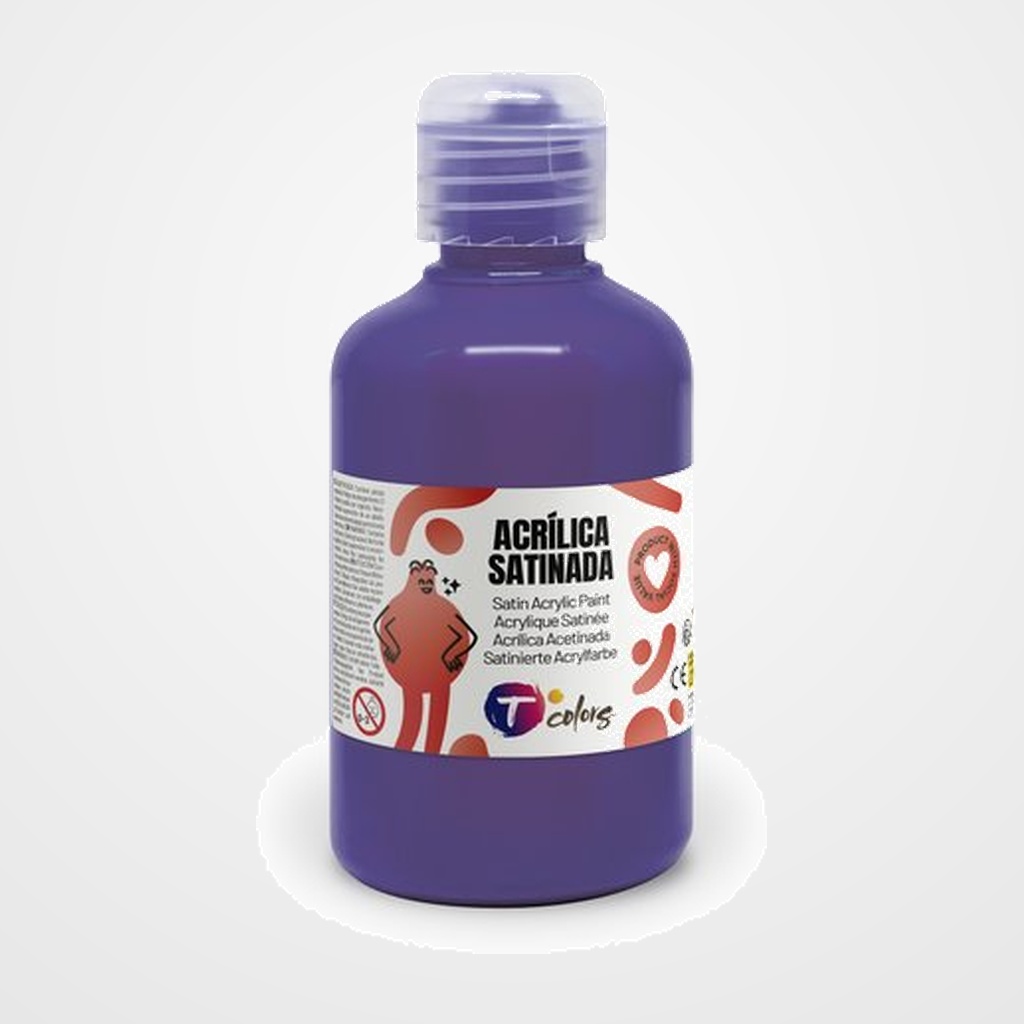 PINTURA ACRILICA TCOLORS 250 ml (botella) VIOLETA