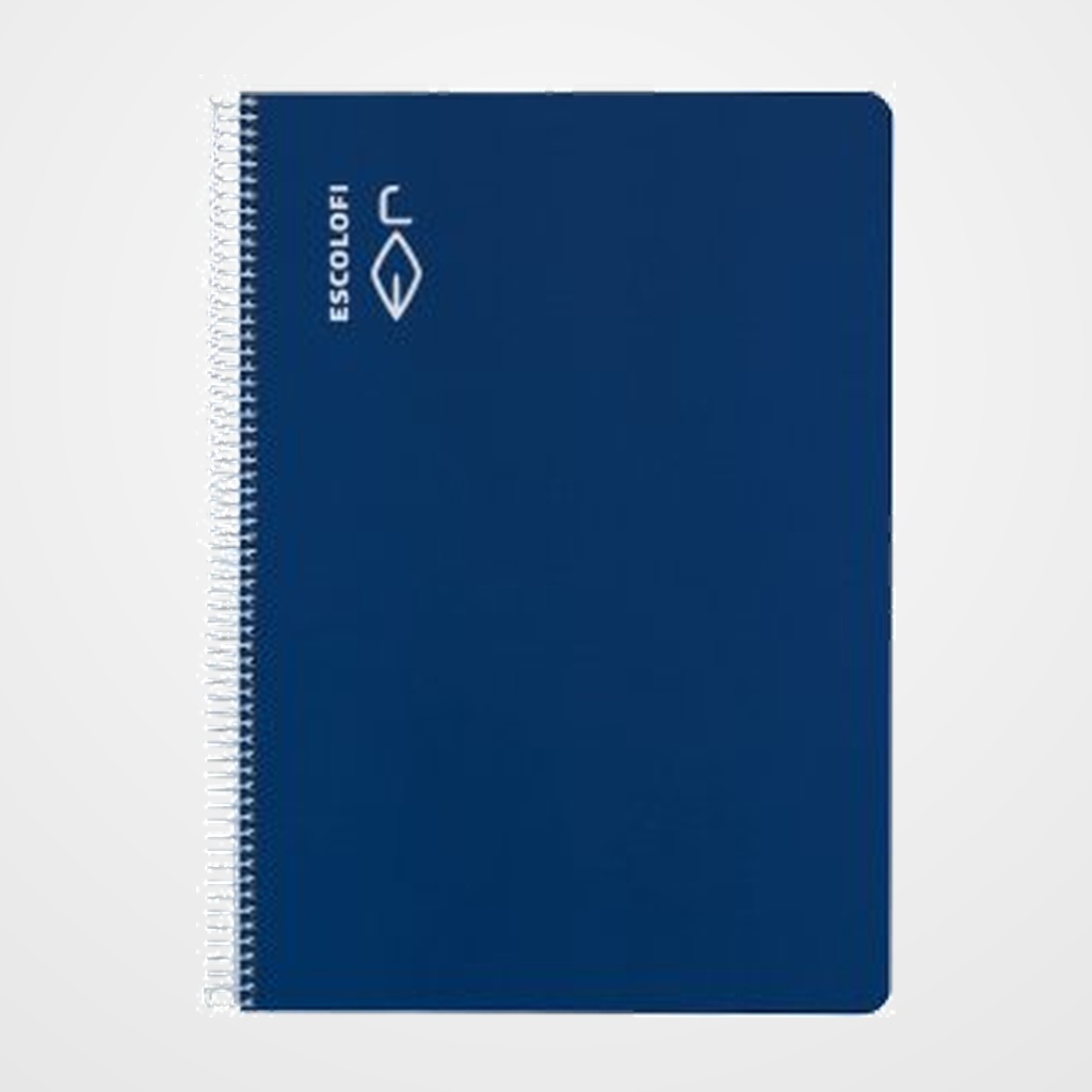 BLOC ESCOLOFI tapa DURA 4º 50h CUADRIC.3x3 70g PAUTA C/MARGEN AZUL