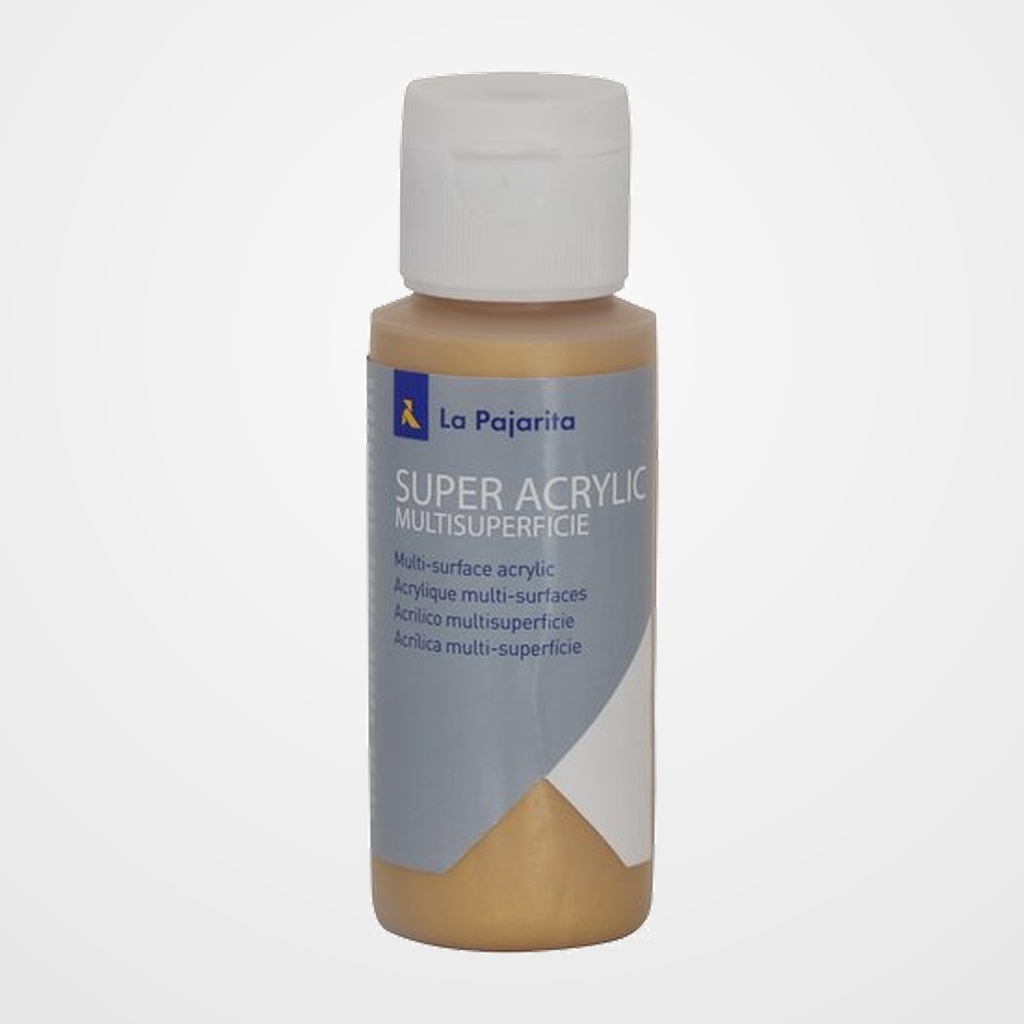 PINTURA ACRILICA LA PAJARITA 60 ml (bote) ORO RICO A-46