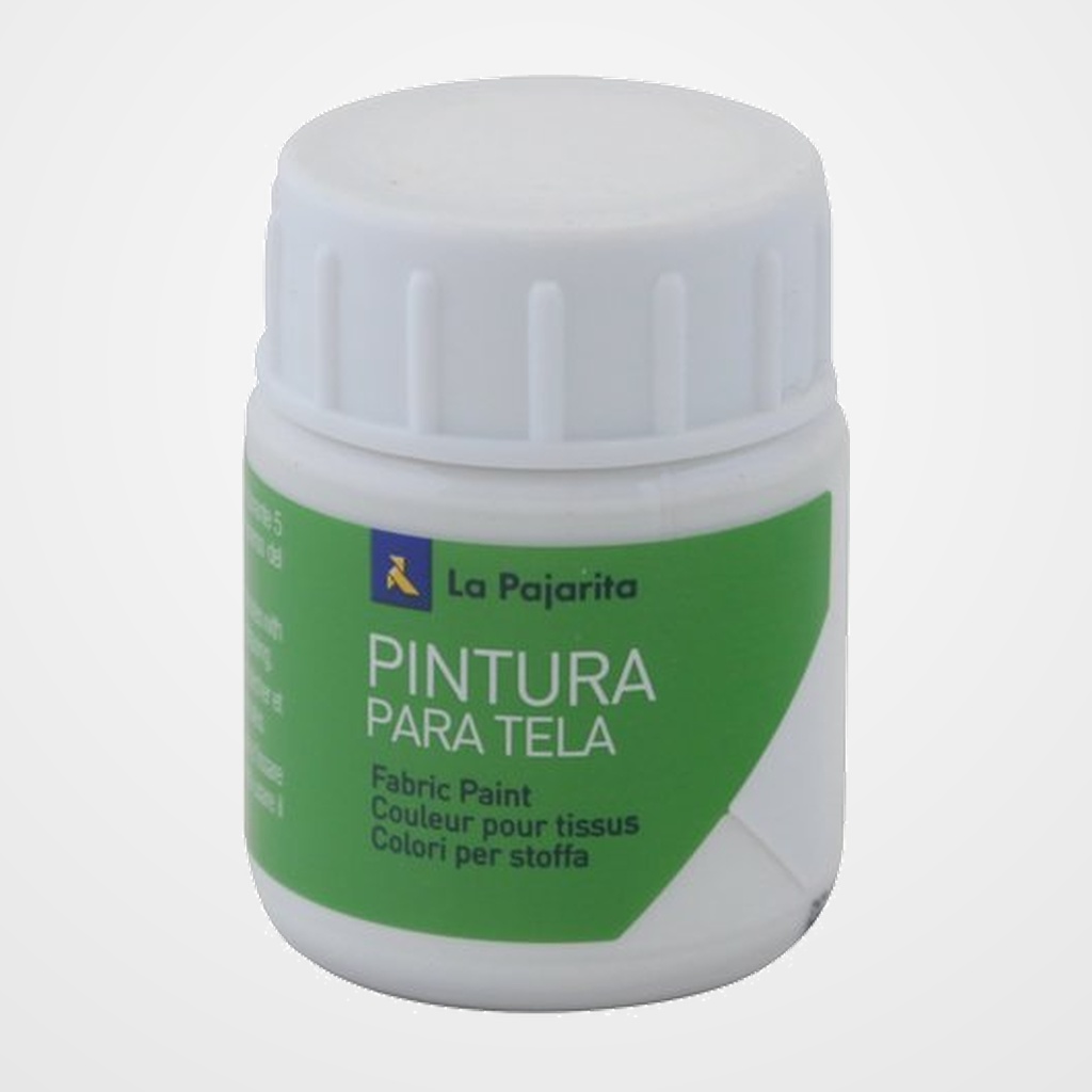 PINTURA para TELA LA PAJARITA 25 ml (bote) BLANCO T-01