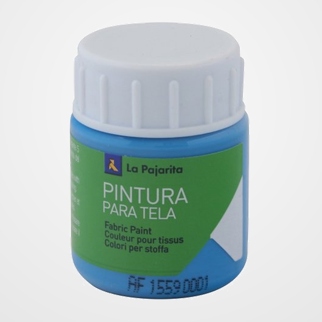 PINTURA para TELA LA PAJARITA 25 ml (bote) CYAN T-07