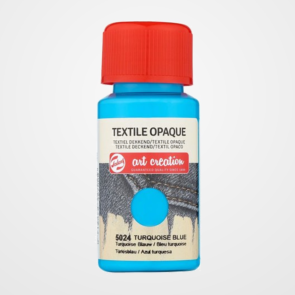 PINTURA para TELA TALENS ART CREATION OPACA 50 ml (bote) AZUL TURQUESA
