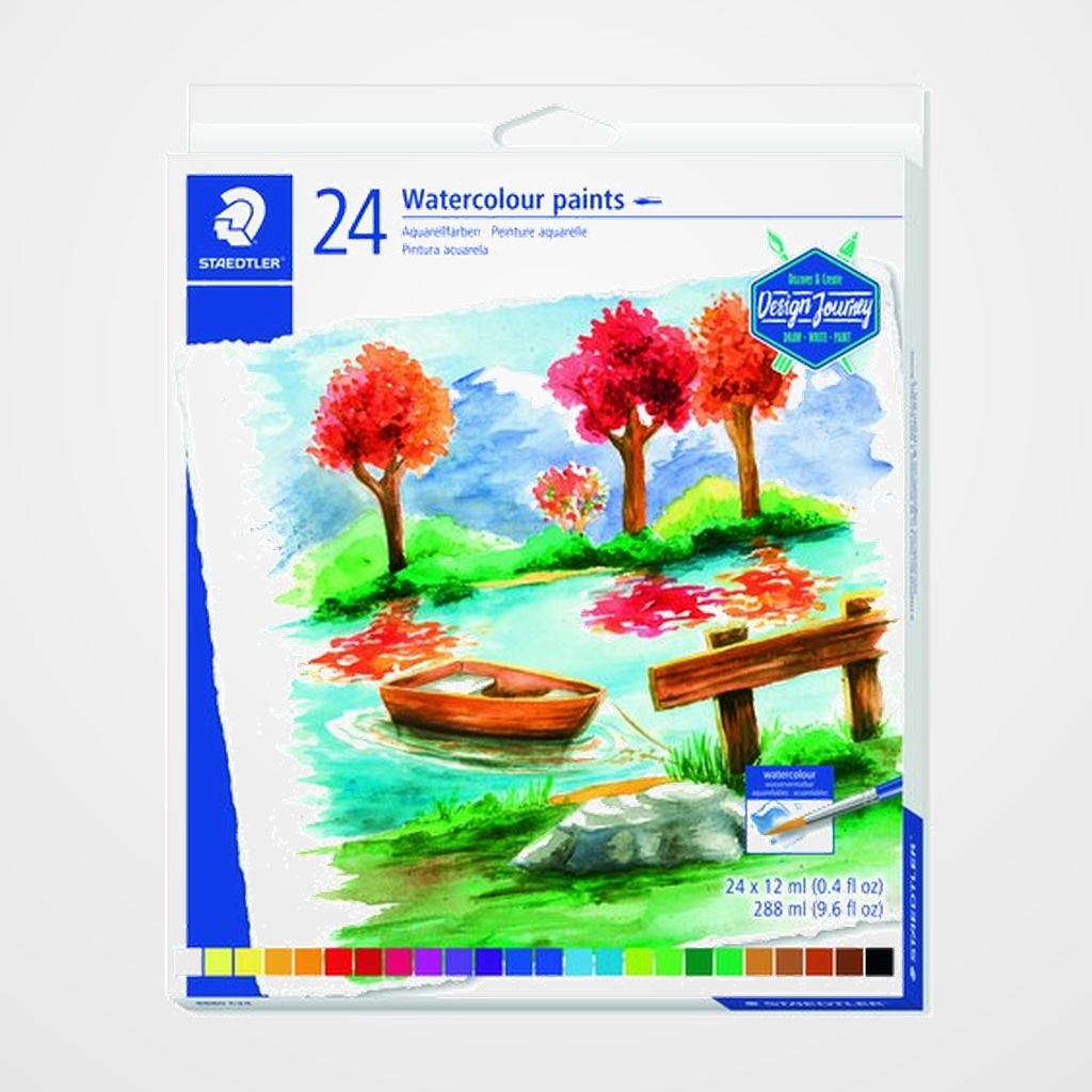 ACUARELAS STAEDTLER 8880 DESIGN JOURNEY (tubo) ESTUCHE de 24