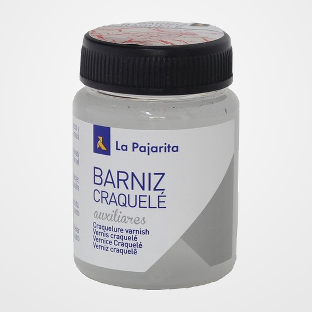 [25209078] BARNIZ LA PAJARITA CRAQUELE al AGUA 75 ml (frasco)