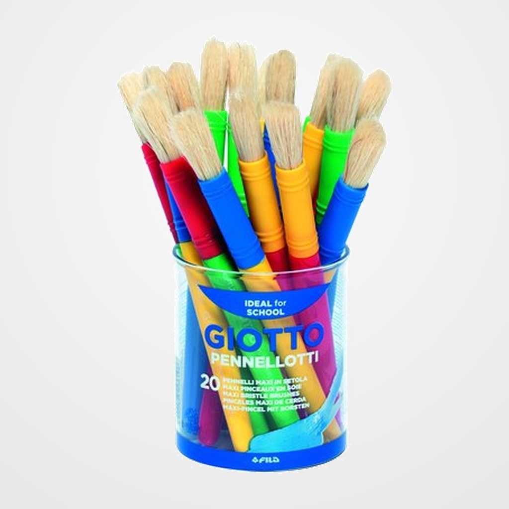 PINCEL GIOTTO MAXI ESCOLAR BOTE de 20