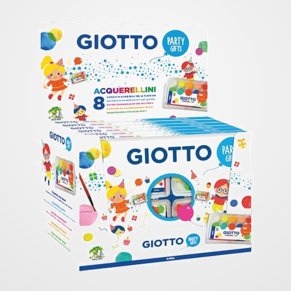 ACUARELAS GIOTTO PARTY GIFT CAJA DE 120 (8x estuche de 15)