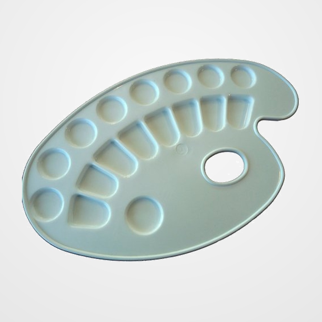 [12301223] PALETA TALENS PLASTICO OVALADA 17 DEPOSITOS