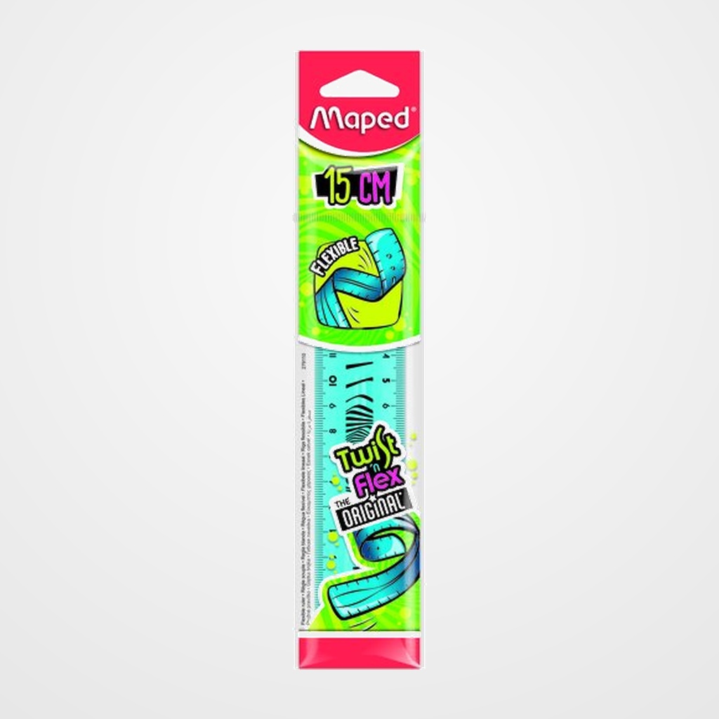 REGLA MAPED TWIST&FLEX 15 CMS FLEXIBLE IRROMPIBLE