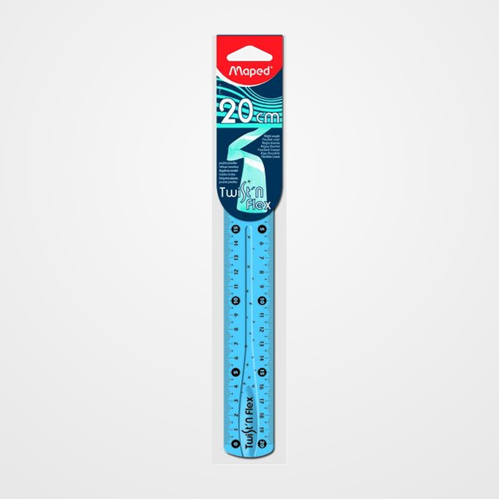 REGLA MAPED TWIST&FLEX 20 CM FLEXIBLE IRROMPIBLE