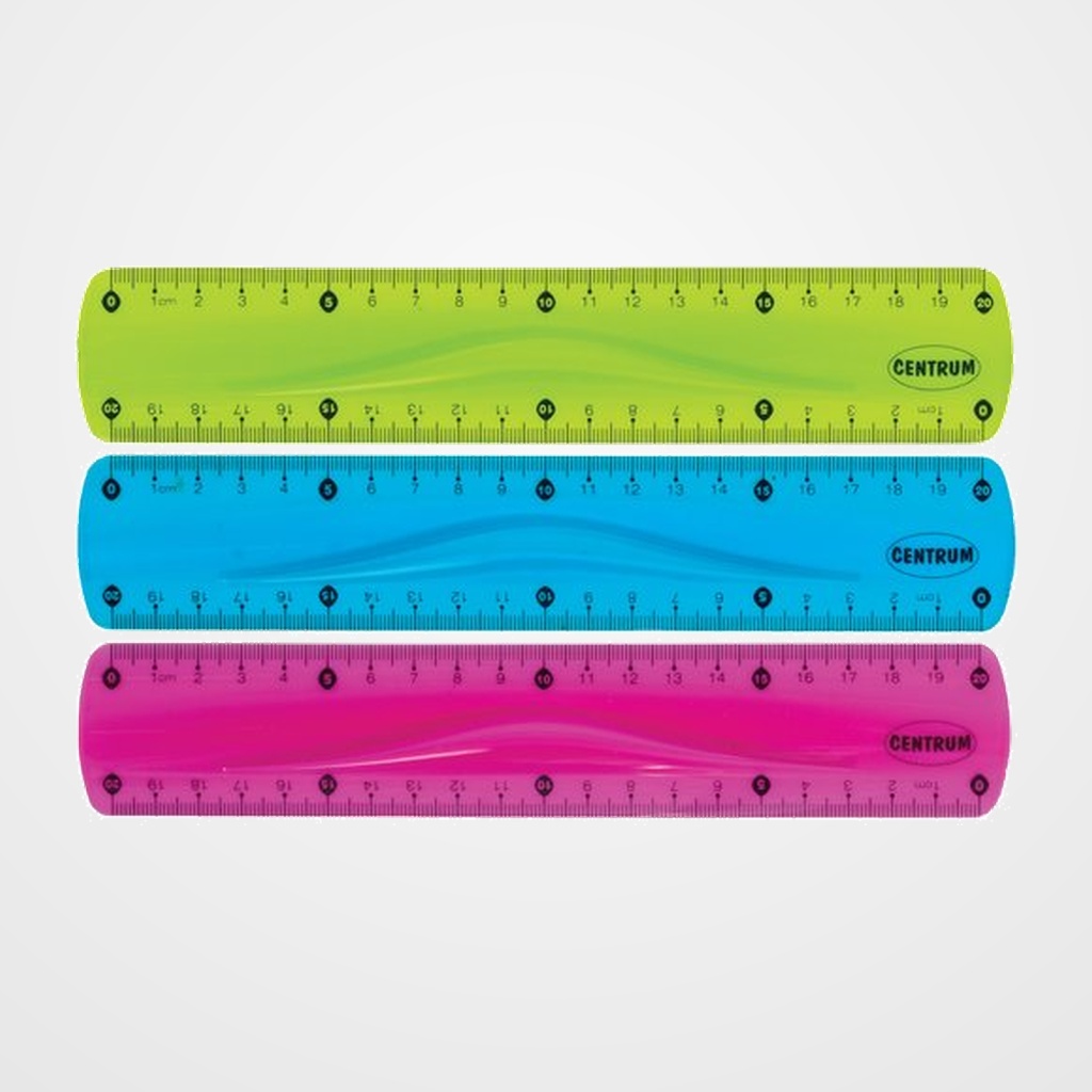 REGLA CENTRUM FLEXIBLE 20 CM SURTIDO