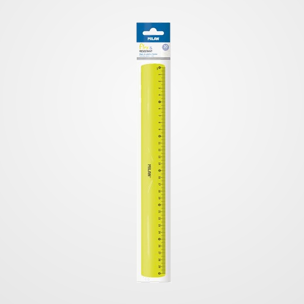 REGLA MILAN FLEX RESINSTANT 30 CMS AMARILLO